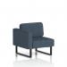 Brixworth Modular Seating Right Unit With Black Legs In Rivet Fabric - Crucible SF000370