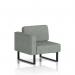 Brixworth Modular Seating Right Unit With Black Legs In Rivet Fabric - Prime SF000372