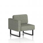 Brixworth Modular Seating Right Unit With Black Legs In Rivet Fabric - Vitreous SF000373