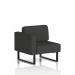 Brixworth Modular Seating Right Unit With Black Legs In Synergy Fabric - Mix SF000388