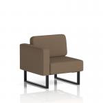 Brixworth Modular Seating Right Unit With Black Legs In Sumi Fabric - Osaka SF000394