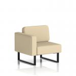 Brixworth Modular Seating Right Unit With Black Legs In Sumi Fabric - Zen SF000397