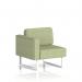 Brixworth Modular Seating Right Unit With White Legs In Rivet Fabric - Burnish SF000404