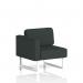 Brixworth Modular Seating Right Unit With White Legs In Rivet Fabric - Charcoal SF000405