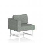 Brixworth Modular Seating Right Unit With White Legs In Rivet Fabric - Prime SF000408