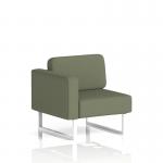 Brixworth Modular Seating Right Unit With White Legs In Main Line Flax Fabric - Monument SF000417