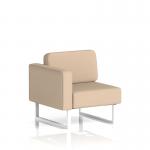 Brixworth Modular Seating Right Unit With White Legs In Synergy Fabric - Affix SF000422