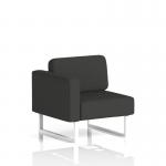 Brixworth Modular Seating Right Unit With White Legs In Synergy Fabric - Mix SF000424