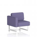 Brixworth Modular Seating Right Unit With White Legs In Synergy Fabric - Order SF000425