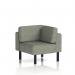 Brixworth Modular Seating Corner Unit With Black Legs In Rivet Fabric - Vitreous SF000445