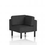 Brixworth Modular Seating Corner Unit With Black Legs In Synergy Fabric - Mix SF000460