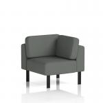 Brixworth Modular Seating Corner Unit With Black Legs In Sumi Fabric - Kobe SF000465