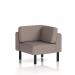 This image features a sleek and modern corner unit of dynamic and modular seating in Yoredale fabric. The black legs add a stylish touch to the design, making it an ideal addition to any living space.