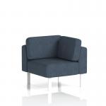 Brixworth Modular Seating Corner Unit With White Legs In Rivet Fabric - Crucible SF000478