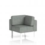 Brixworth Modular Seating Corner Unit With White Legs In Rivet Fabric - Prime SF000480