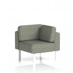 Brixworth Modular Seating Corner Unit With White Legs In Rivet Fabric - Vitreous SF000481