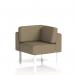 Brixworth Modular Seating Corner Unit With White Legs In Main Line Flax Fabric - Bank SF000488