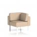 Brixworth Modular Seating Corner Unit With White Legs In Synergy Fabric - Affix SF000494