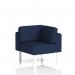 Brixworth Modular Seating Corner Unit With White Legs In Synergy Fabric - Alike SF000495