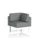 Brixworth Modular Seating Corner Unit With White Legs In Synergy Fabric - Partner SF000498