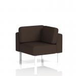 Brixworth Modular Seating Corner Unit With White Legs In Synergy Fabric - Wed SF000499