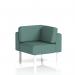 Brixworth Modular Seating Corner Unit With White Legs In Sumi Fabric - Handa SF000500