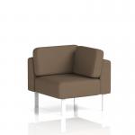 Brixworth Modular Seating Corner Unit With White Legs In Sumi Fabric - Osaka SF000502