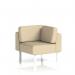 Brixworth Modular Seating Corner Unit With White Legs In Sumi Fabric - Zen SF000505