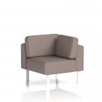 Brixworth Modular Seating Corner Unit With White Legs In Yoredale Fabric - Settle SF000511