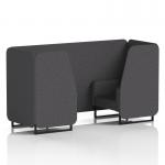 Brixworth 2 Seater Booth With Black Legs In X2 Fabric - Arithmetic Panels And Sofa SF000518