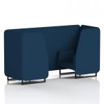 Brixworth 2 Seater Booth With Black Legs In X2 Fabric - Calculus Panels And Sofa SF000519