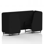 Brixworth 2 Seater Booth With Black Legs In X2 Fabric - Diameter Panels And Sofa SF000520