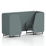 Brixworth 2 Seater Booth With Black Legs In Main Line Flax Fabric - Westminster Panels And Sofa SF000529