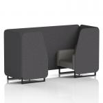 Brixworth 2 Seater Booth With Black Legs In X2 Fabric - Arithmetic Panels And Number Sofa SF000548