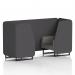 Brixworth 2 Seater Booth With Black Legs In X2 Fabric - Arithmetic Panels And Number Sofa SF000548