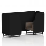 Brixworth 2 Seater Booth With Black Legs In X2 Fabric - Diameter Panels And Theory Sofa SF000550