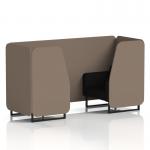 Brixworth 2 Seater Booth With Black Legs In X2 Fabric - Theory Panels And Diameter Sofa SF000553