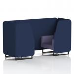 Brixworth 2 Seater Booth With Black Legs In Synergy Fabric - Alike Panels And Order Sofa SF000561