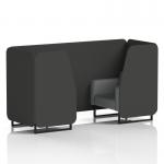 Brixworth 2 Seater Booth With Black Legs In Synergy Fabric - Mix Panels And Partner Sofa SF000562