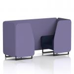 Brixworth 2 Seater Booth With Black Legs In Synergy Fabric - Order Panels And Alike Sofa SF000563