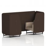 Brixworth 2 Seater Booth With Black Legs In Synergy Fabric - Wed Panels And Affix Sofa SF000565