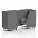 Brixworth 2 Seater Booth With Black Legs In Sumi Fabric - Kobe Panels And Tokyo Sofa SF000567