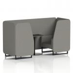 Brixworth 2 Seater Booth With Black Legs And Black Table With Black Leg In X2 Fabric - Number Panels And Sofa SF000581