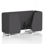 Brixworth 2 Seater Booth With White Legs In X2 Fabric - Arithmetic Panels And Sofa SF000758