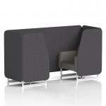 Brixworth 2 Seater Booth With White Legs In X2 Fabric - Arithmetic Panels And Number Sofa SF000788