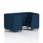 Brixworth 4 Seater Booth With Black Legs In X2 Fabric - Calculus Panels And Sofa SF000999