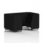 Brixworth 4 Seater Booth With Black Legs In X2 Fabric - Diameter Panels And Sofa SF001000