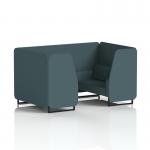 Brixworth 4 Seater Booth With Black Legs In X2 Fabric - Polygon Panels And Sofa SF001002