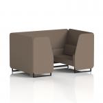 Brixworth 4 Seater Booth With Black Legs In X2 Fabric - Theory Panels And Sofa SF001003