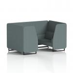 Brixworth 4 Seater Booth With Black Legs In Main Line Flax Fabric - Westminster Panels And Sofa SF001009